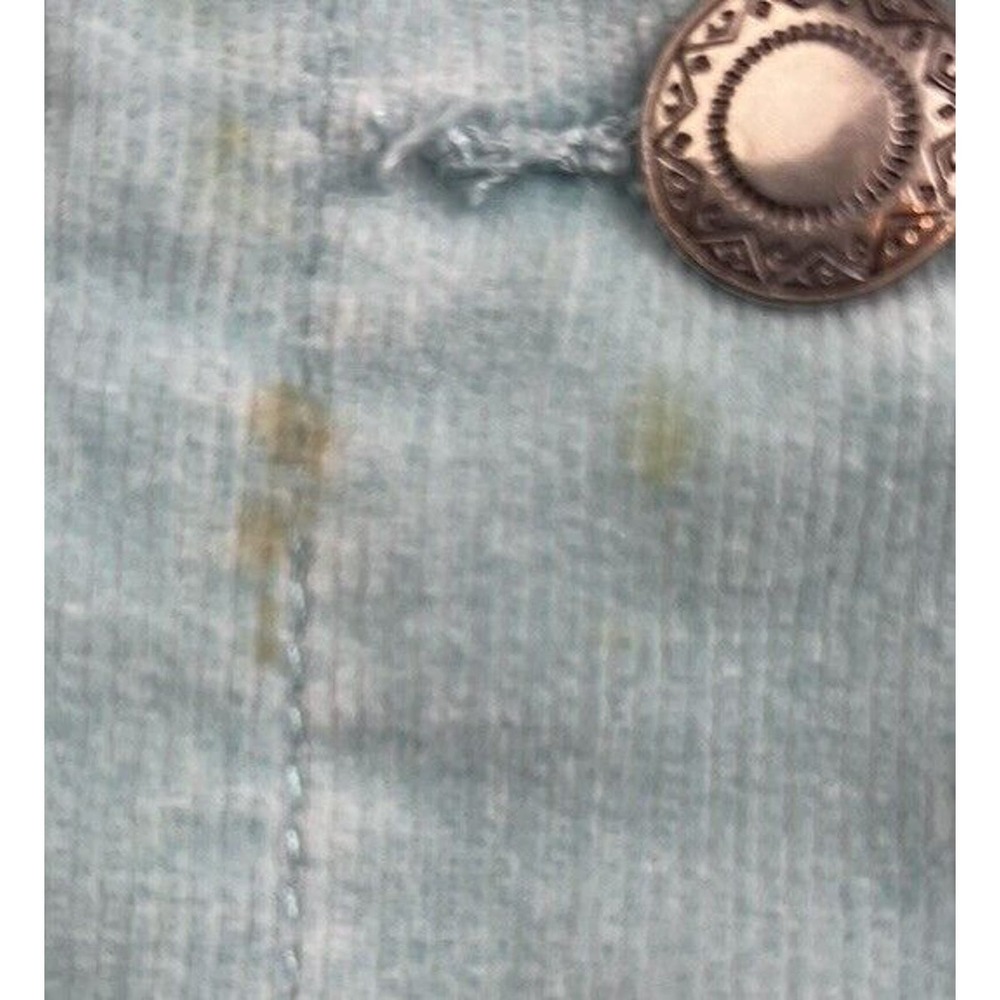 CHICO'S TEAL Corduroy Button Front JACKET SIZE 1 (S/8) - Picture 6 of 8
